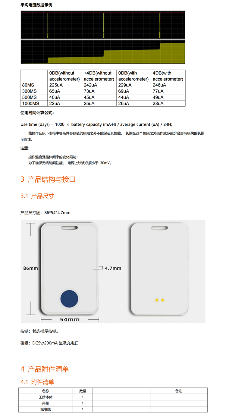 低功耗蓝牙工牌